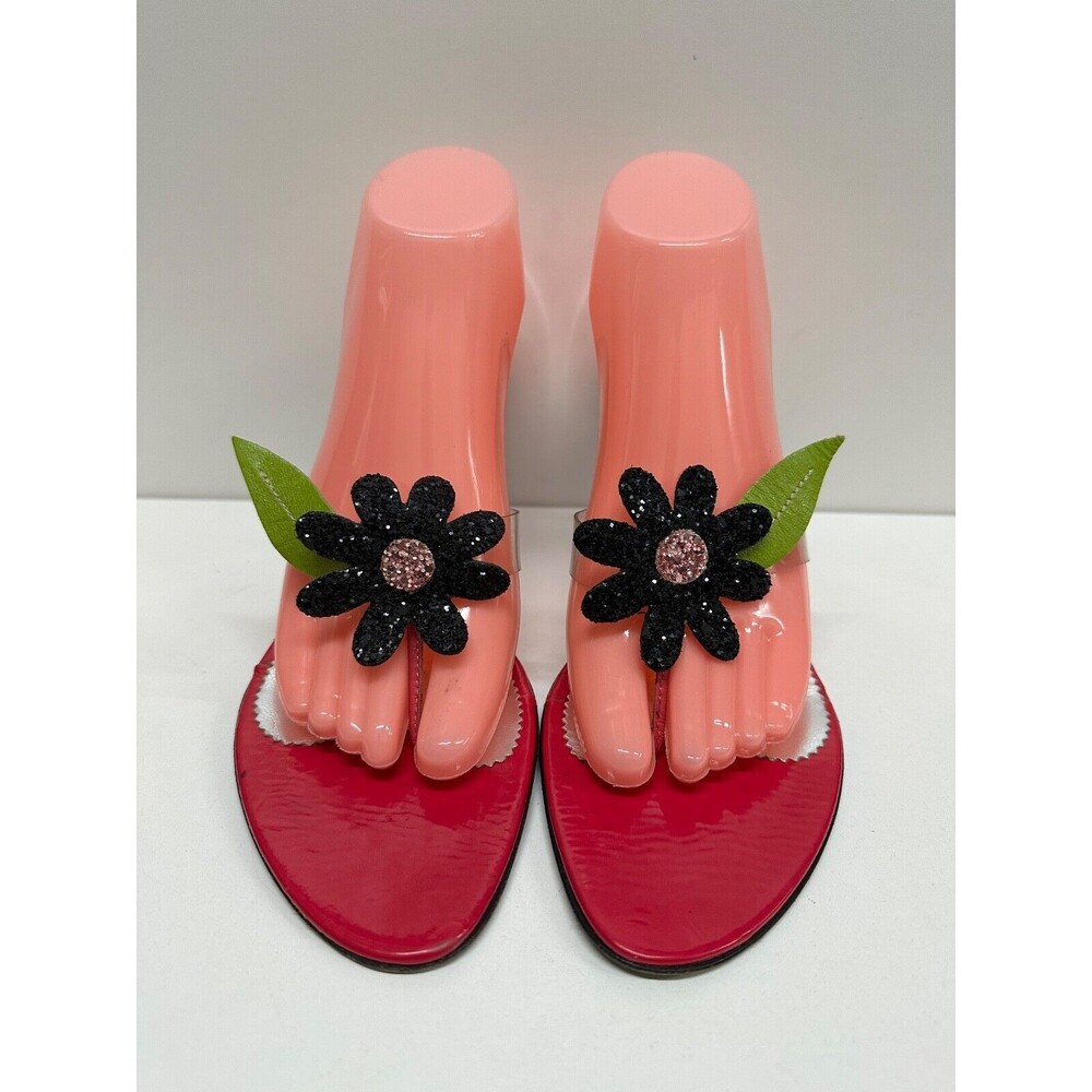 Oliver women size 39/9  synthetic upper/leather sole  slip on slides pink sandal